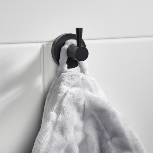 Bristan Round Hook Brass Black RD HOOK BLK